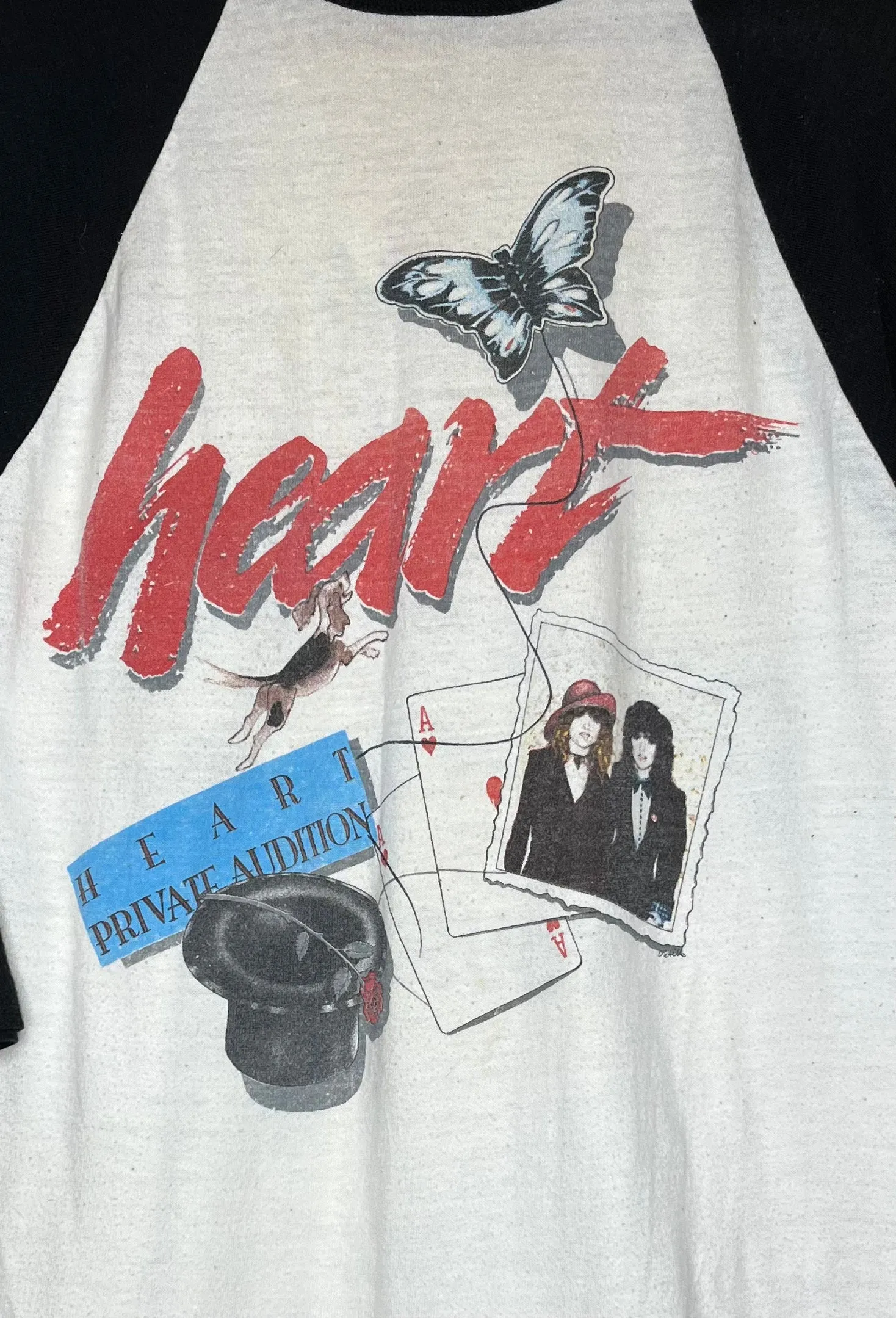 1982 Heart Private Audition Raglan T-Shirt: M