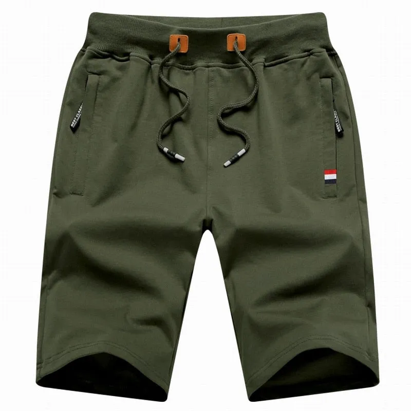 2023 New Men's Shorts Summer Breeches Cotton Casual Sweat Bermudas Men Black Homme Classic Brand Clothing Beach Shorts Male