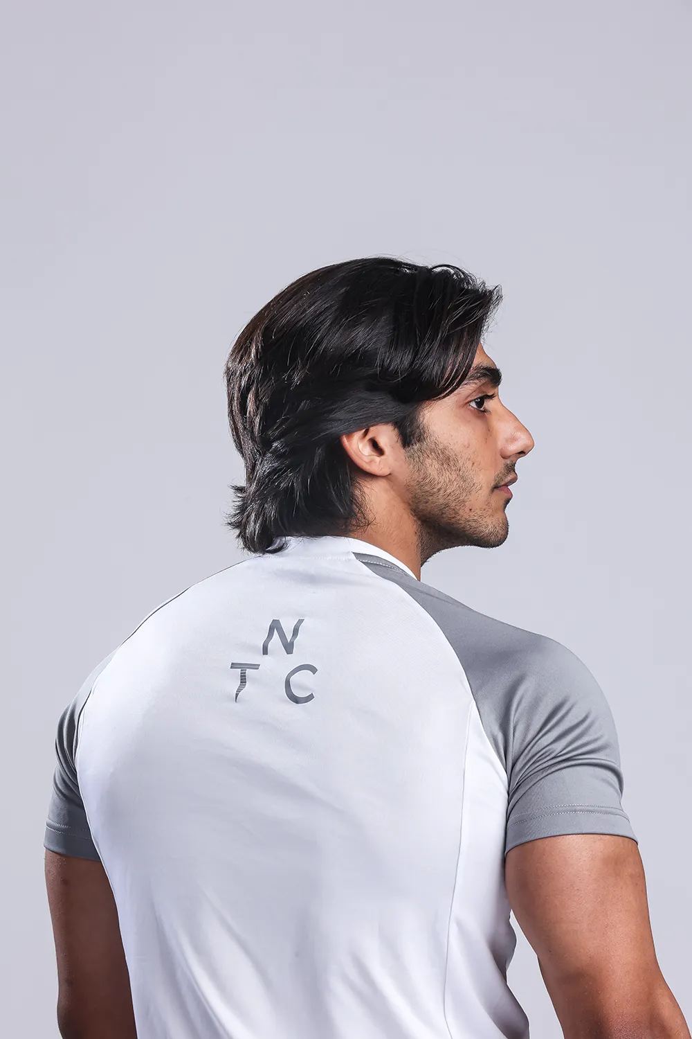 Active Two-tone T-shirt- White/Grey