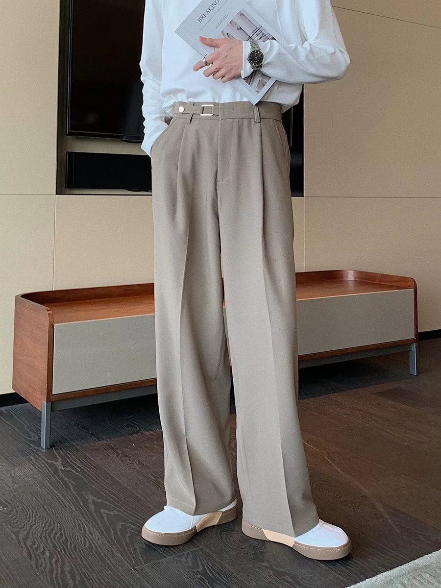 Autumn and Winter Straight Drape Pants