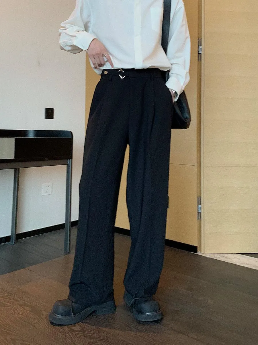 Autumn and Winter Straight Drape Pants