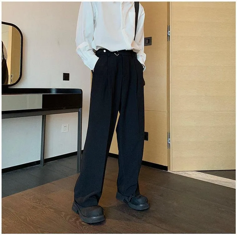 Autumn and Winter Straight Drape Pants