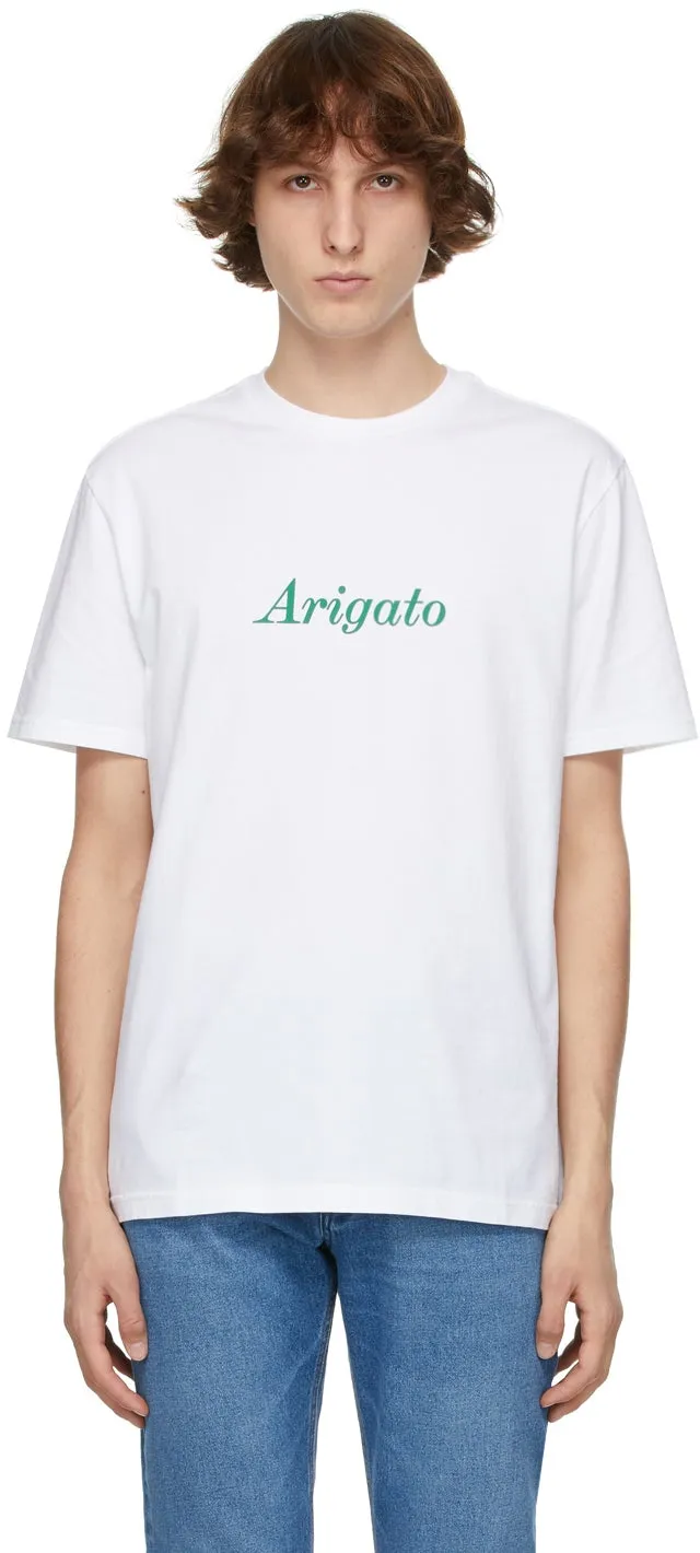 Axel Arigato White Script Logo T-Shirt