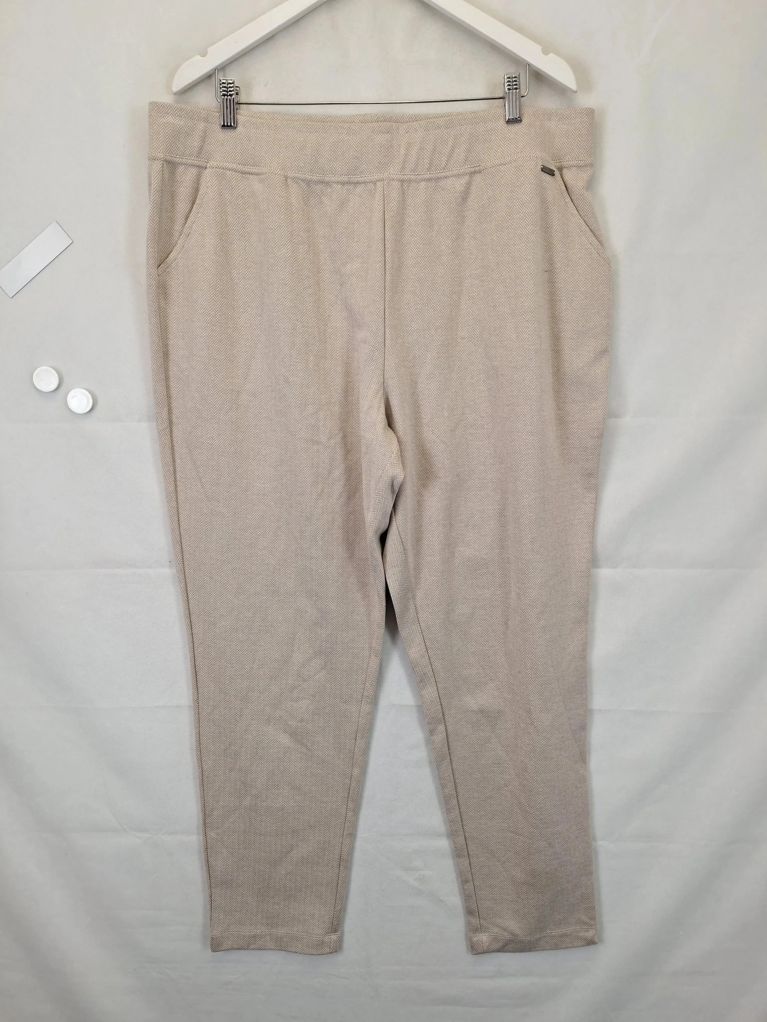 Blue Illusion Cozy Fawn Herringbone Pants Size L
