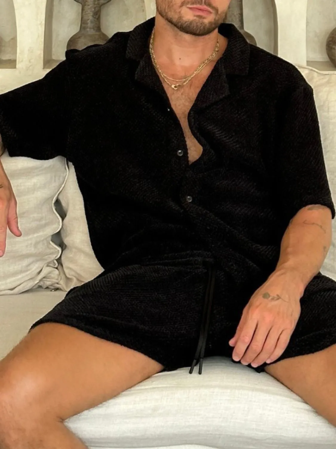 Breathable Casual Top and Shorts Two-Piece Set