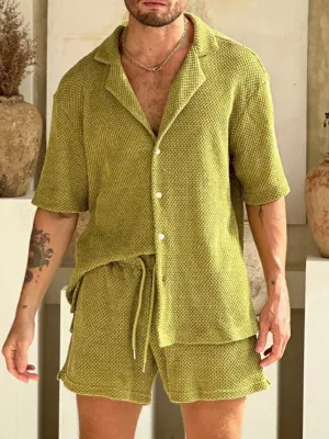 Breathable Casual Top and Shorts Two-Piece Set