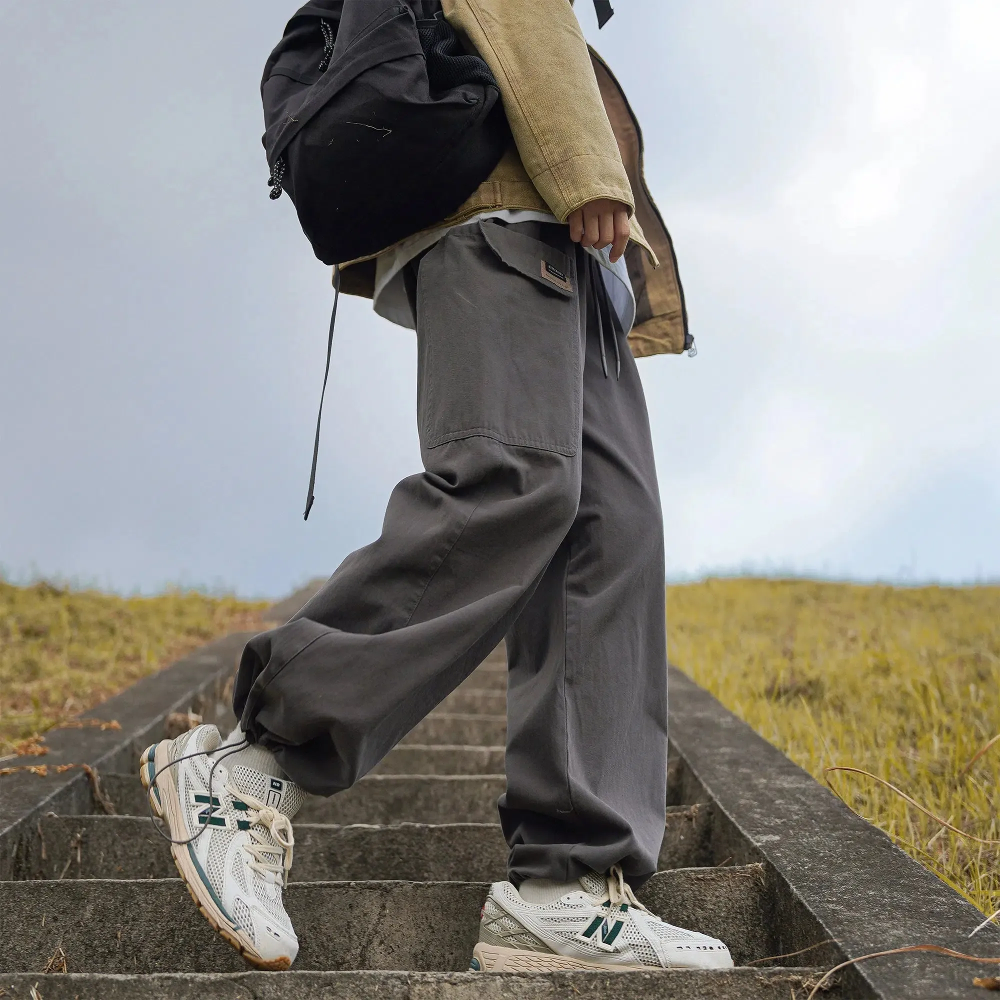Cargo Pants with Elastic Cuffs