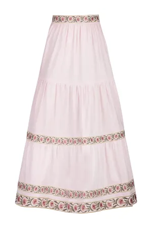 Carnation Ruffle Skirt - Pink