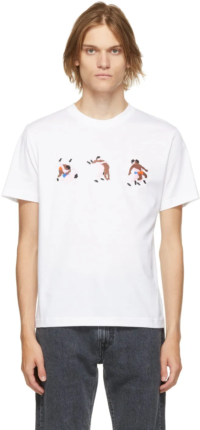 Carne Bollente White Organic Cotton Fight Cum T-Shirt