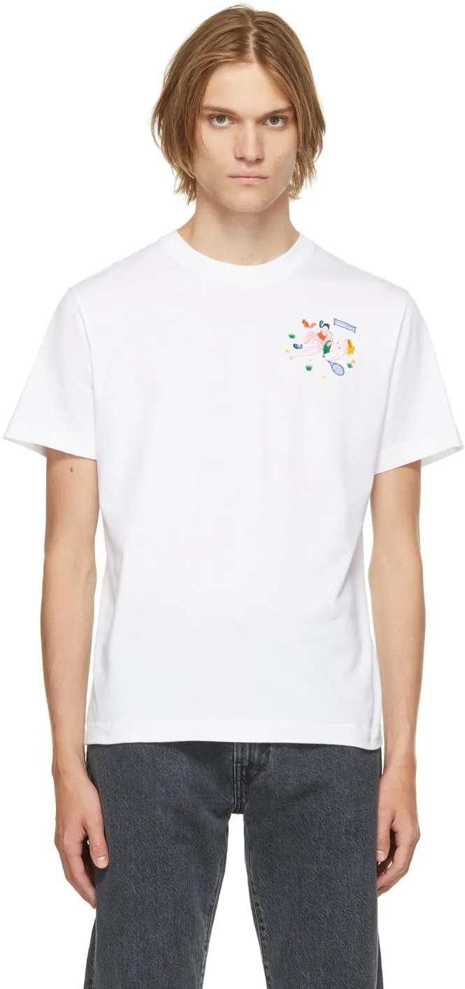 Carne Bollente White Organic Cotton Wimbledong T-Shirt