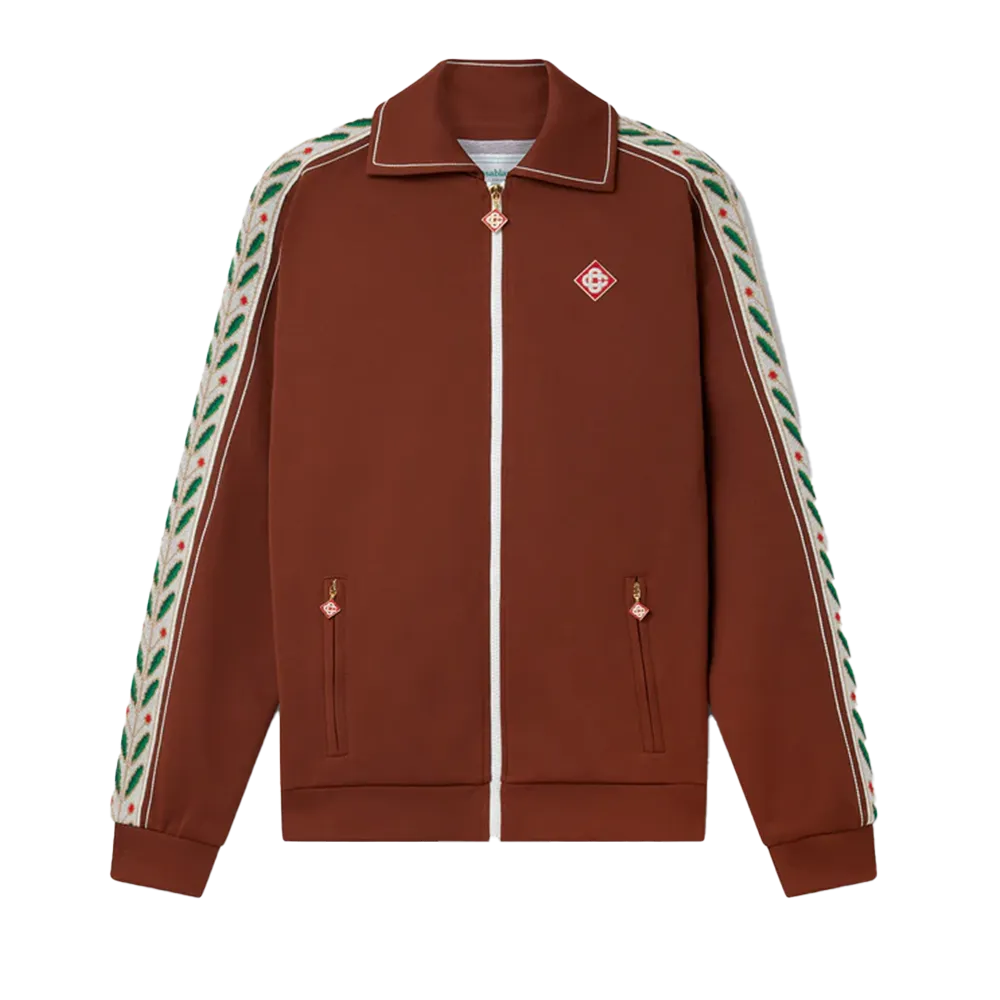 Casablanca Laurel Track Top Brown