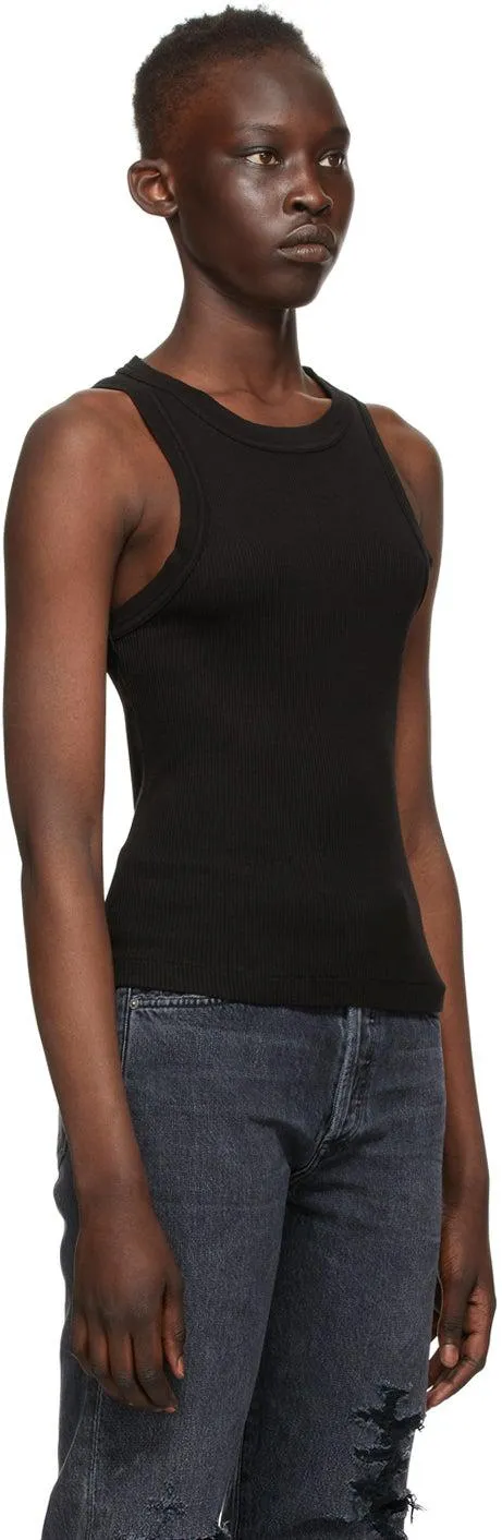 Citizens of Humanity Black Rib Isabel Tank Top