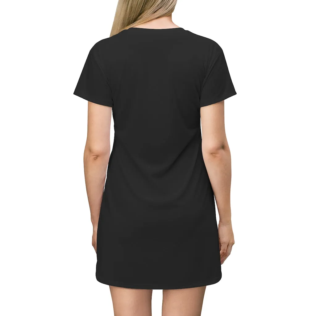 Cloudyking All Over Print T-Shirt Dress
