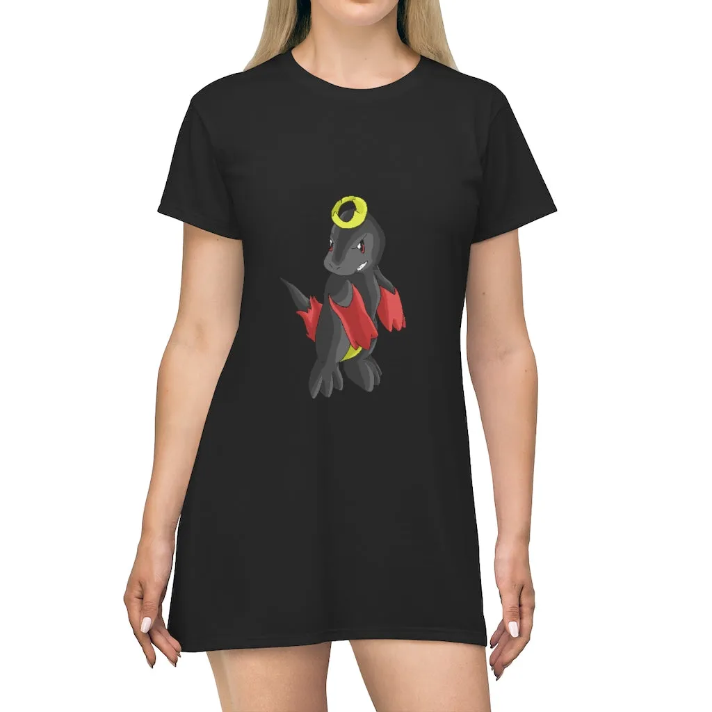 Cloudyking All Over Print T-Shirt Dress