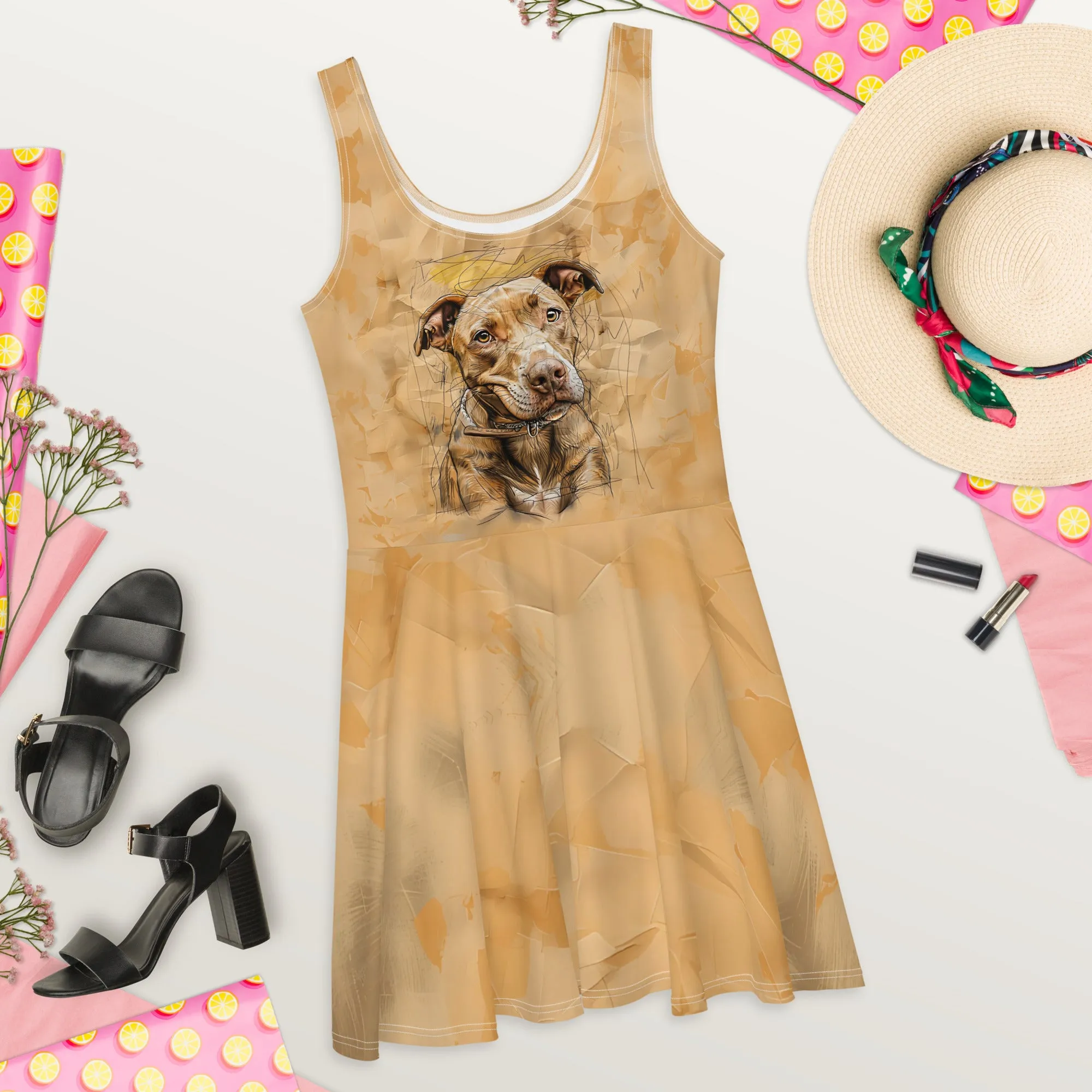 Cozy Paws Skater Dress