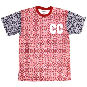Crooks & Castles Venetian Crew T-Shirt Red Navy