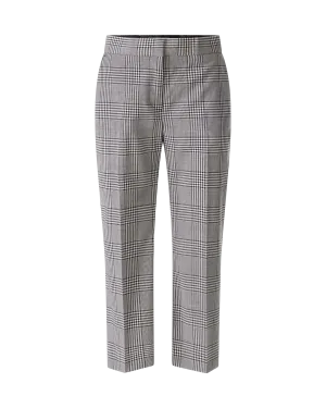 Cropped Plaid Dress Pants