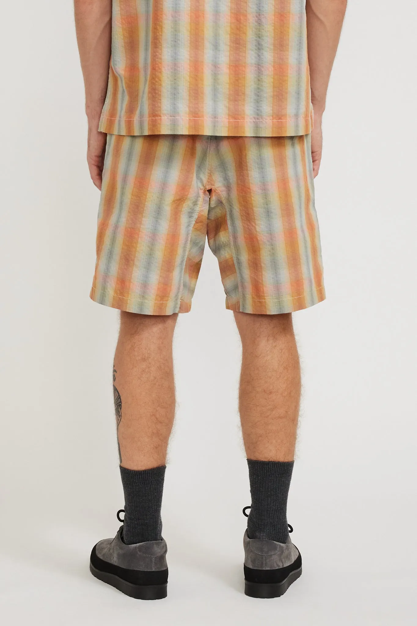 Dry Check Short Pants Orange