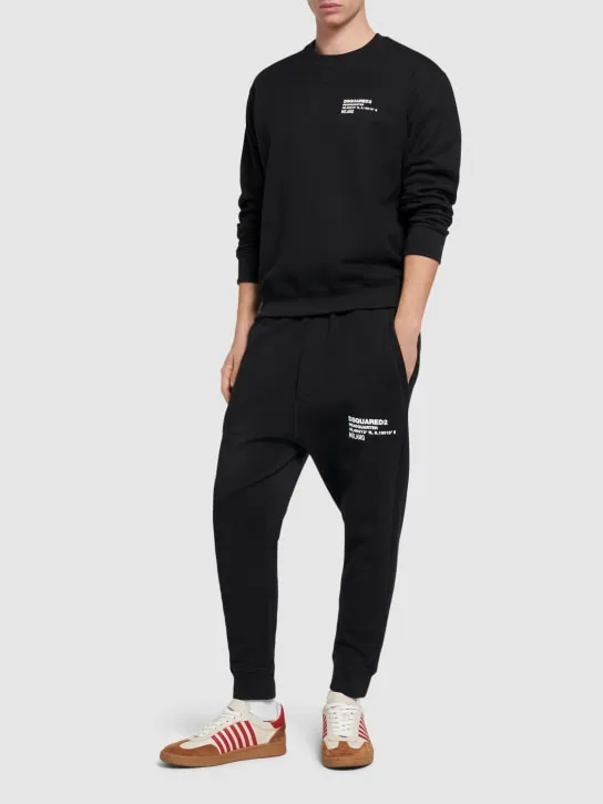 Dsquared2   Dean relaxed fit cotton pants 