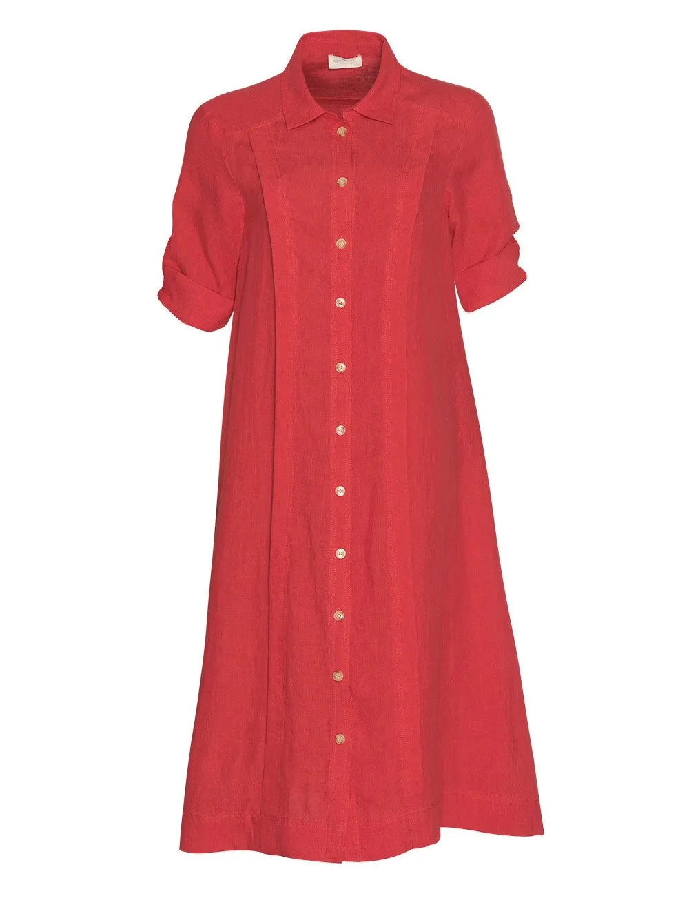 Echo Shirt Dress in Watermelon