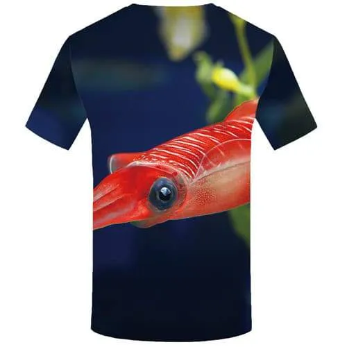 Fish T-shirt Men Tropical Tshirts Casual Ocean Tshirt Anime Tuna Shirt Print Animal T-shirts 3d Short Sleeve Hip hop Unisex