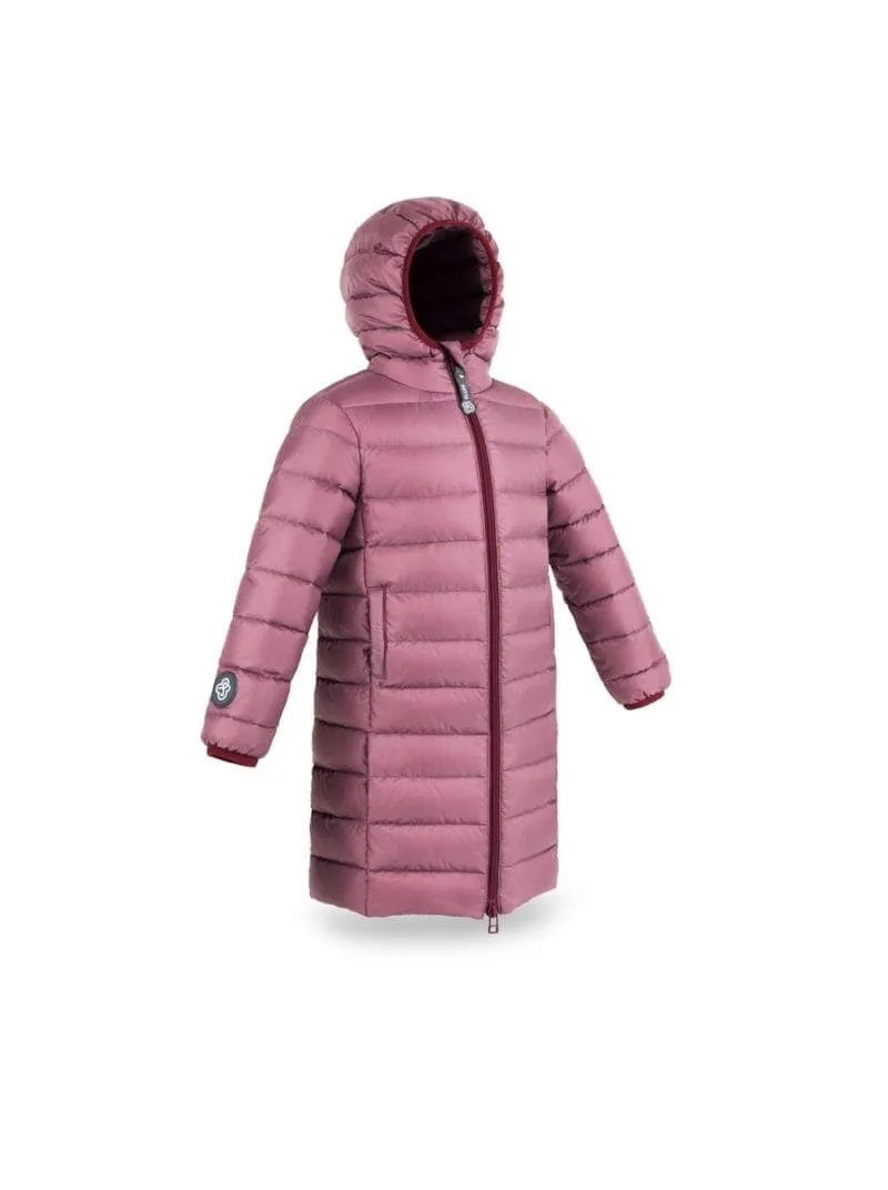 Fluff Down Coat: Plum with Milk