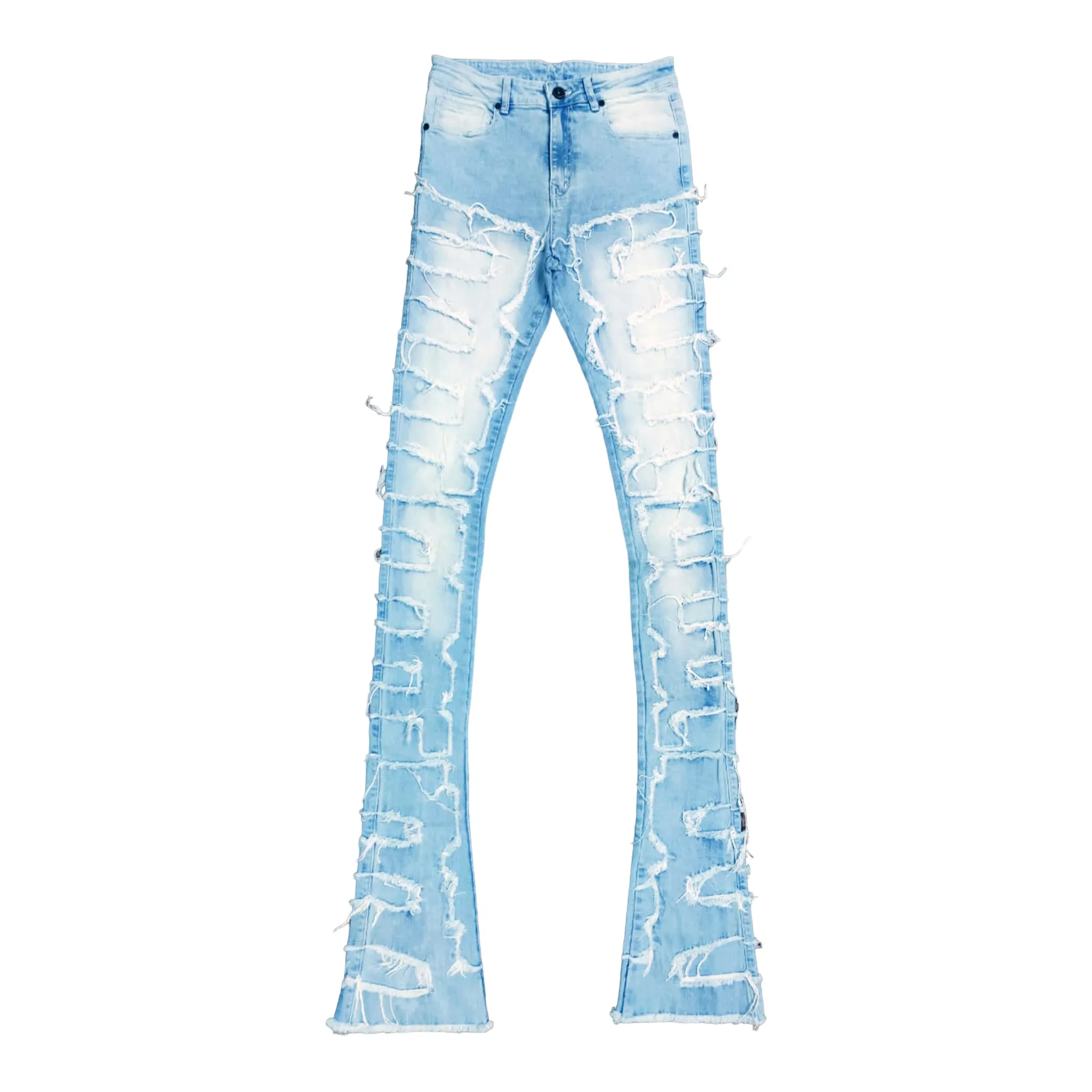 FOCUS: Shredded Super Stacked Denim 3445