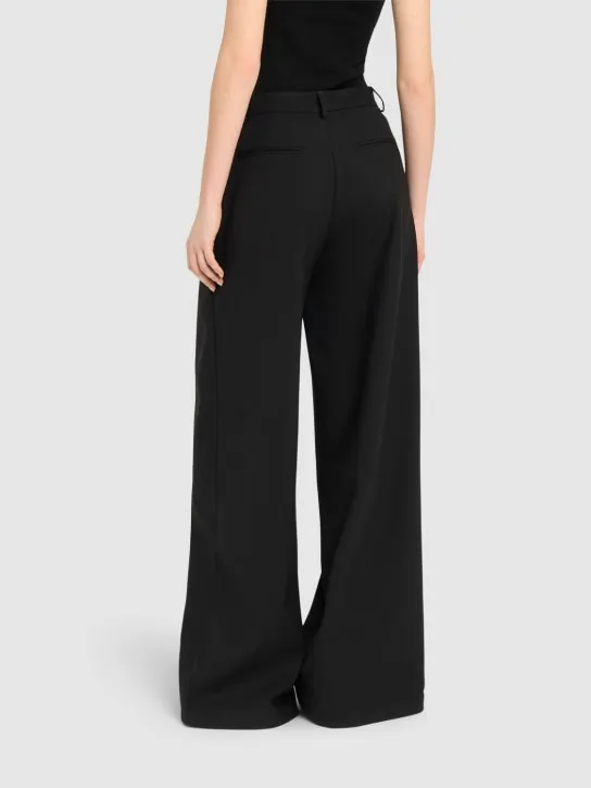 Giuseppe Di Morabito   Asymmetric wool blend wide pants 