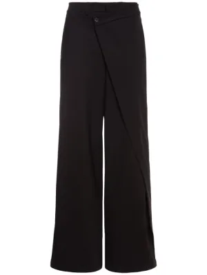 Giuseppe Di Morabito   Asymmetric wool blend wide pants 