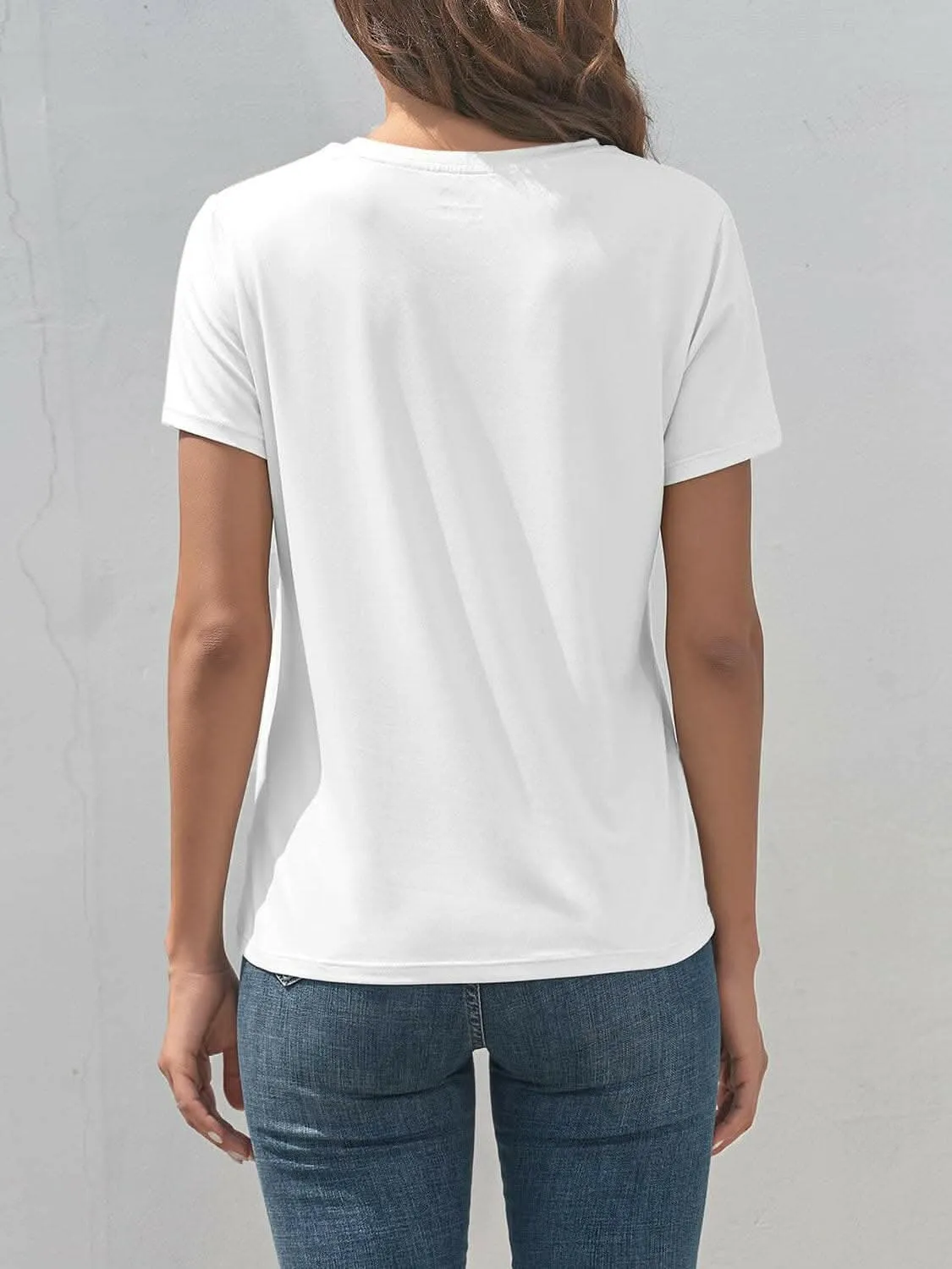 Graphic tee with round neck design