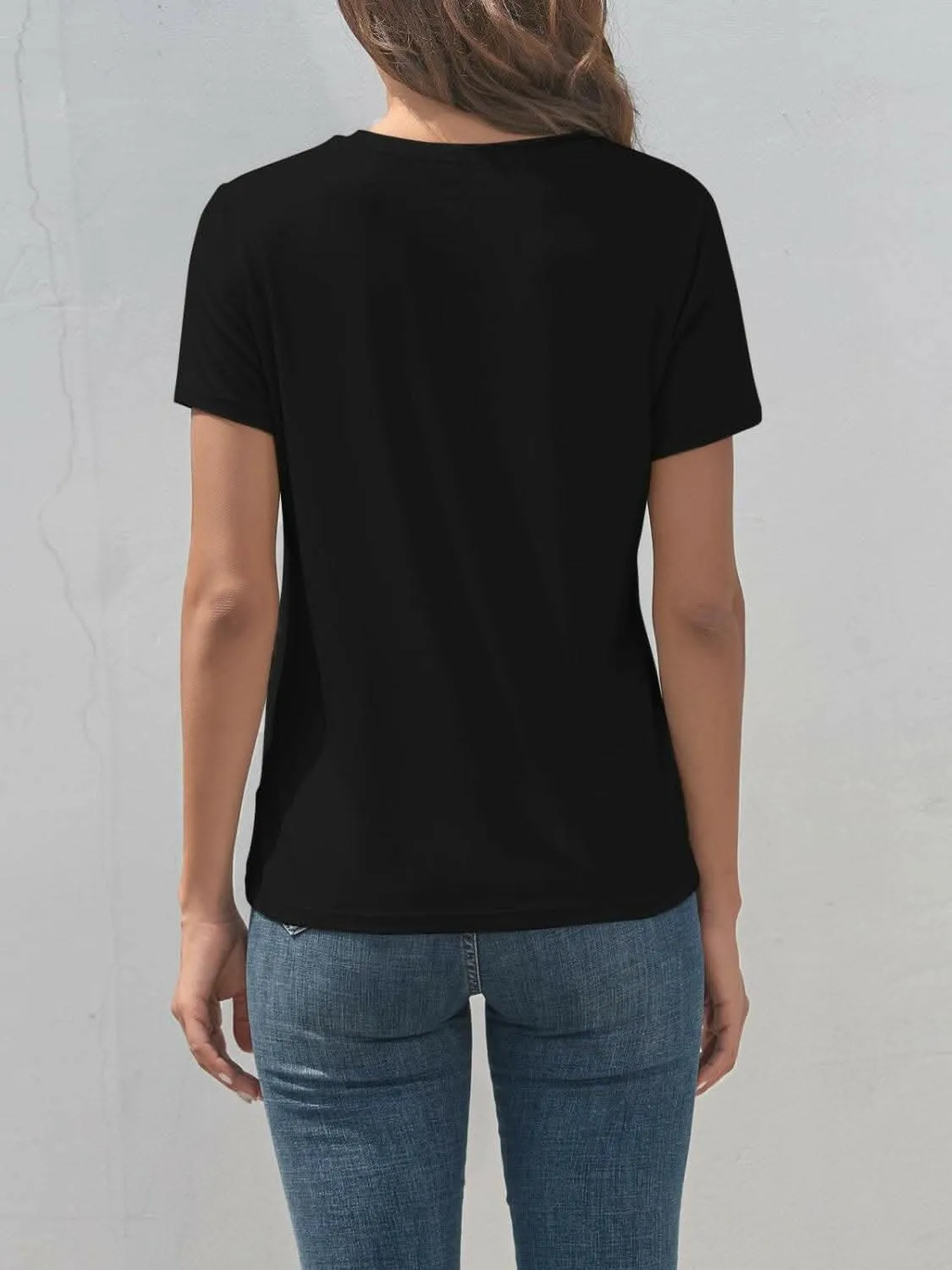 Graphic tee with round neck design