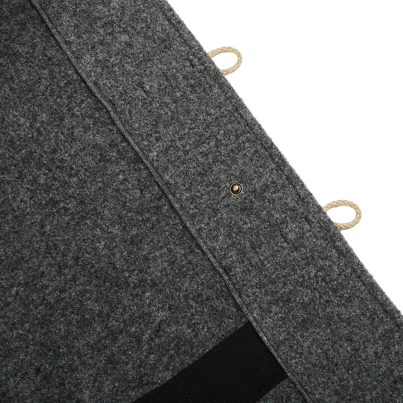 Grey Melange Wool Monty Duffle Coat