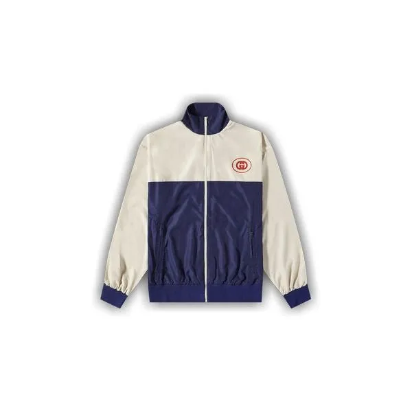 Gucci GG Logo Track Jacket Navy