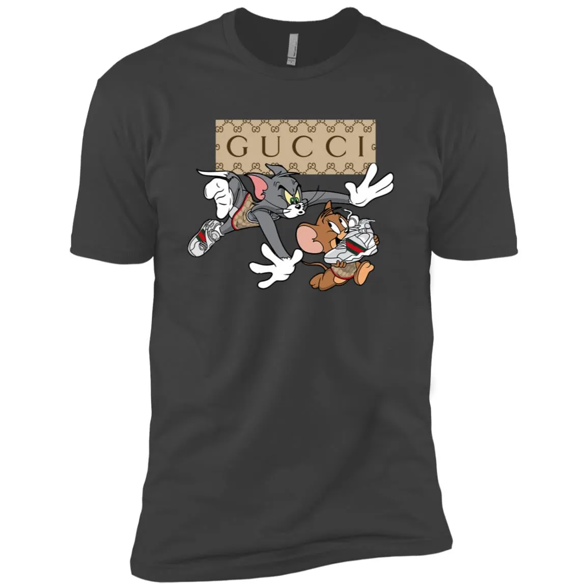 Gucci Tom And Jerry Cartoon T-shirt Men Short Sleeve T-Shirt