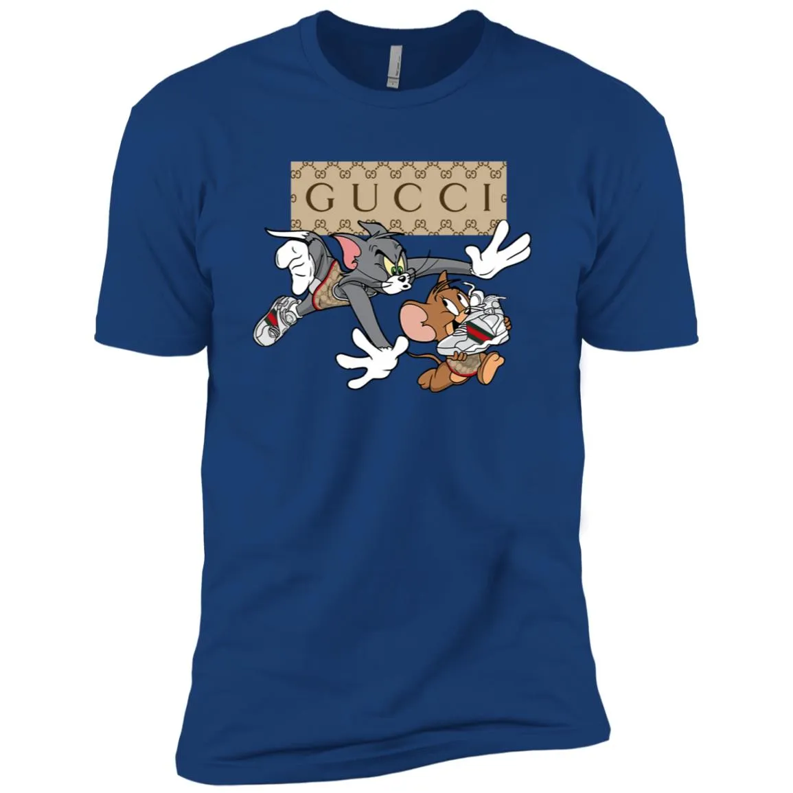 Gucci Tom And Jerry Cartoon T-shirt Men Short Sleeve T-Shirt