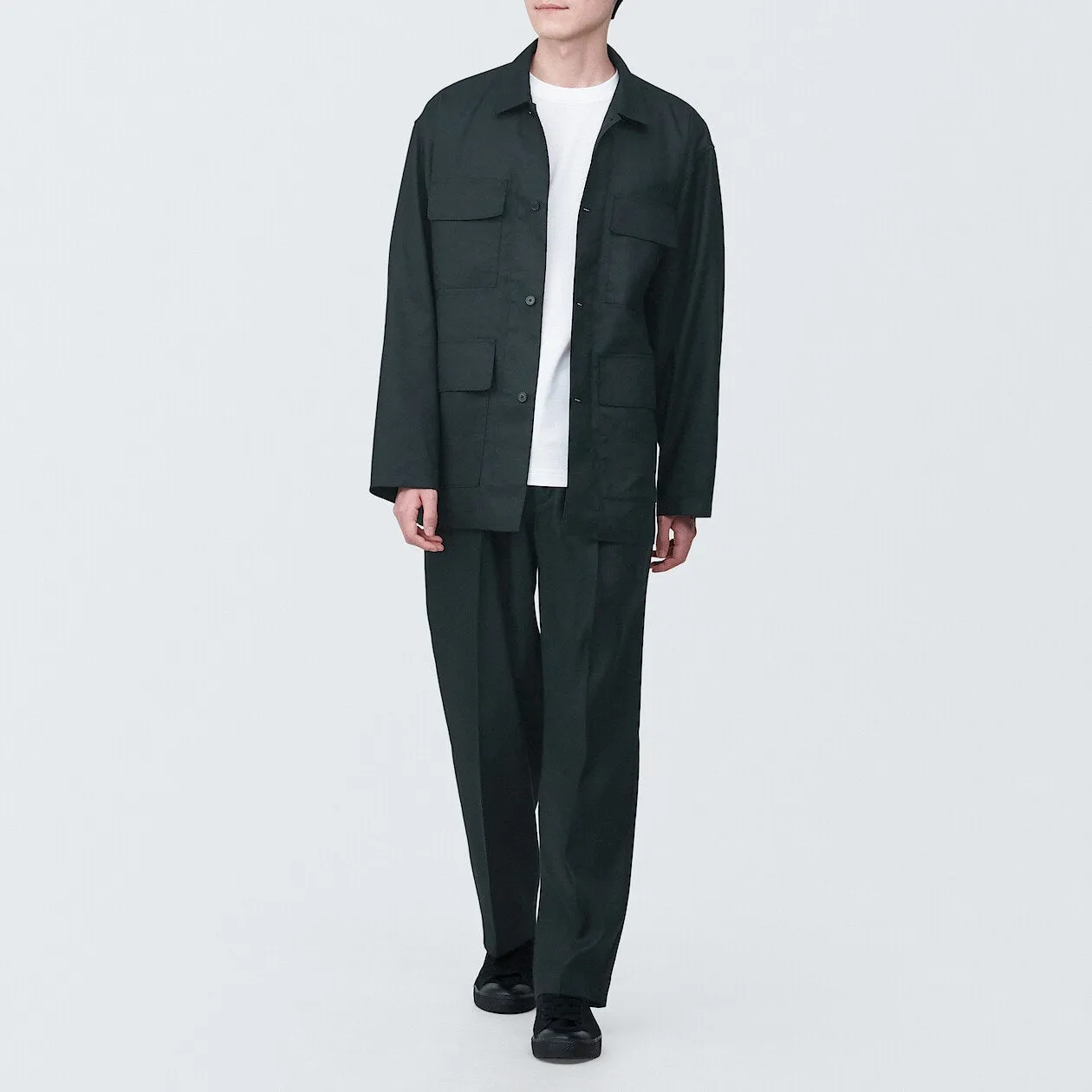 Hemp Blend Straight Leg Pants