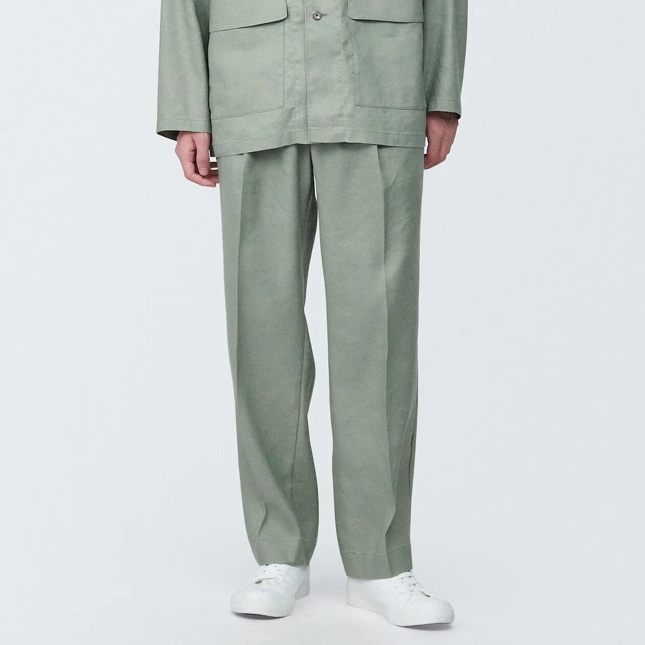 Hemp Blend Straight Leg Pants