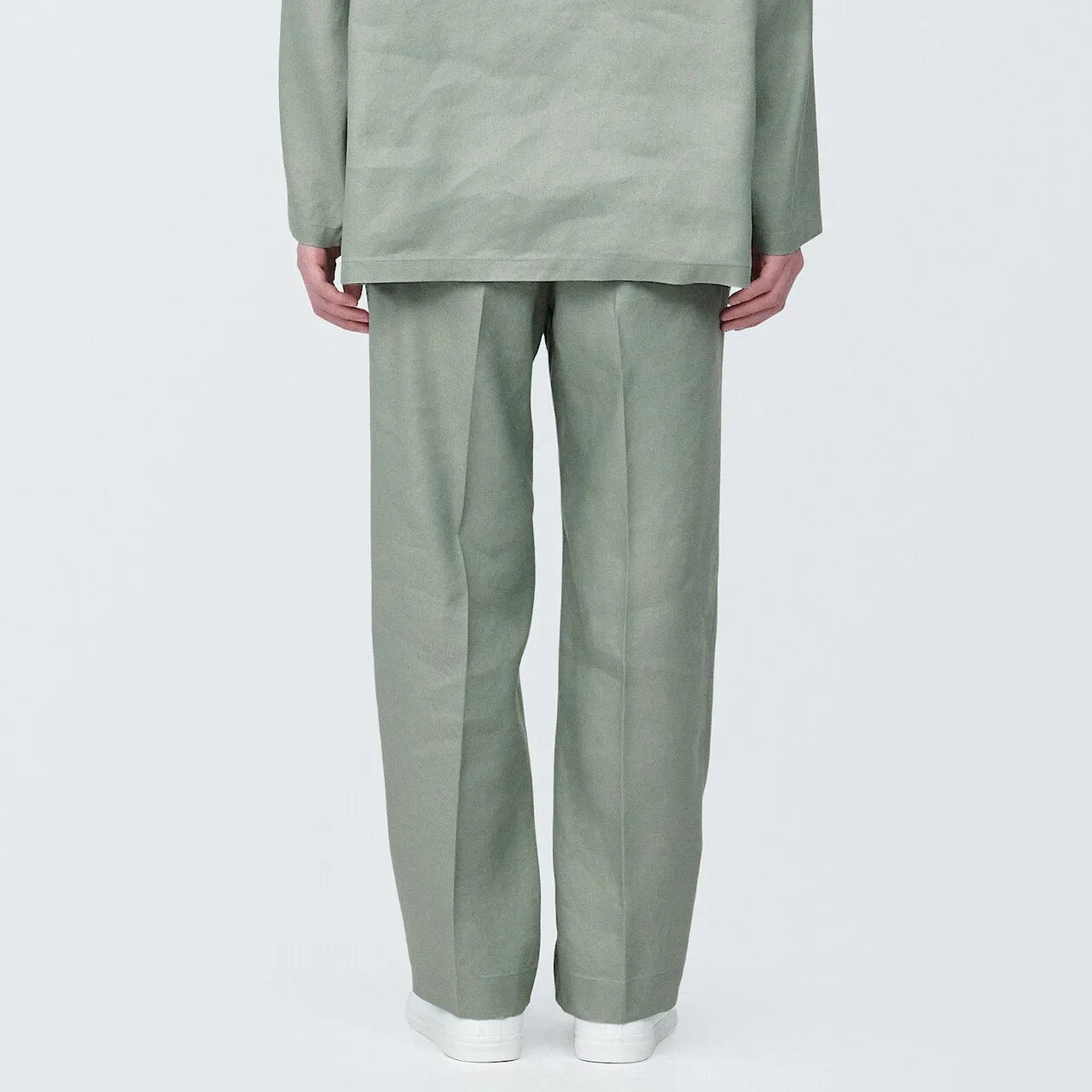 Hemp Blend Straight Leg Pants