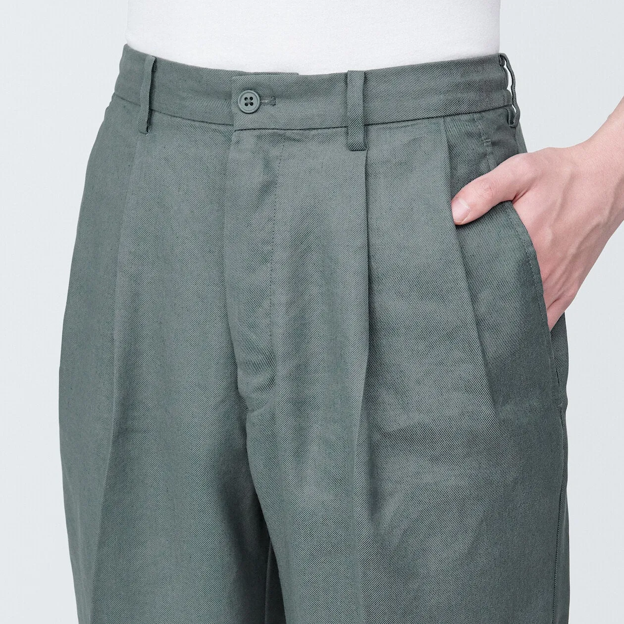 Hemp Blend Straight Leg Pants
