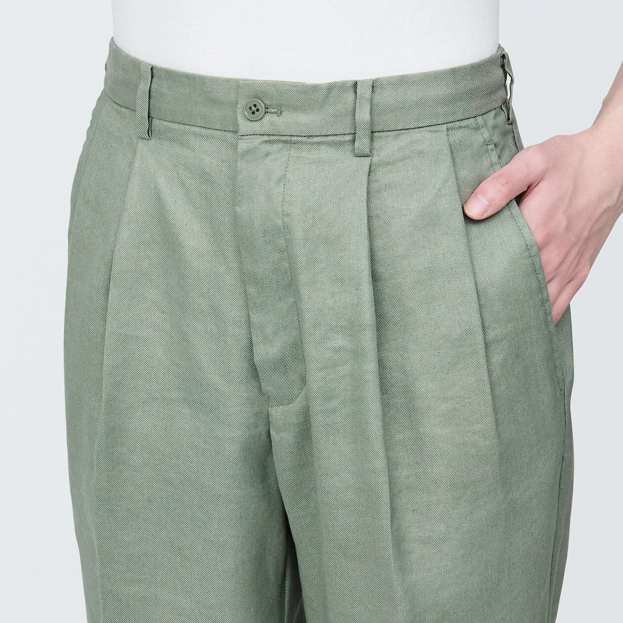 Hemp Blend Straight Leg Pants