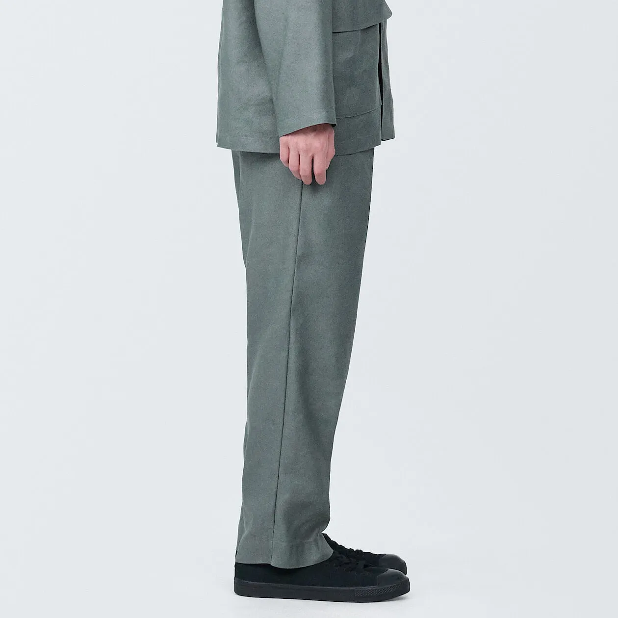 Hemp Blend Straight Leg Pants