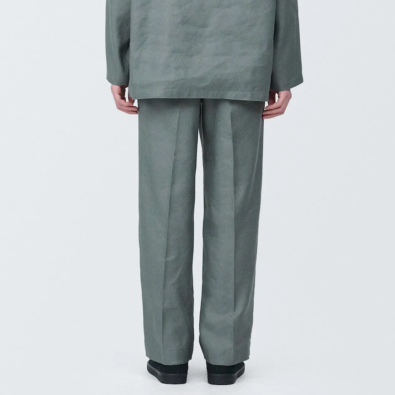 Hemp Blend Straight Leg Pants