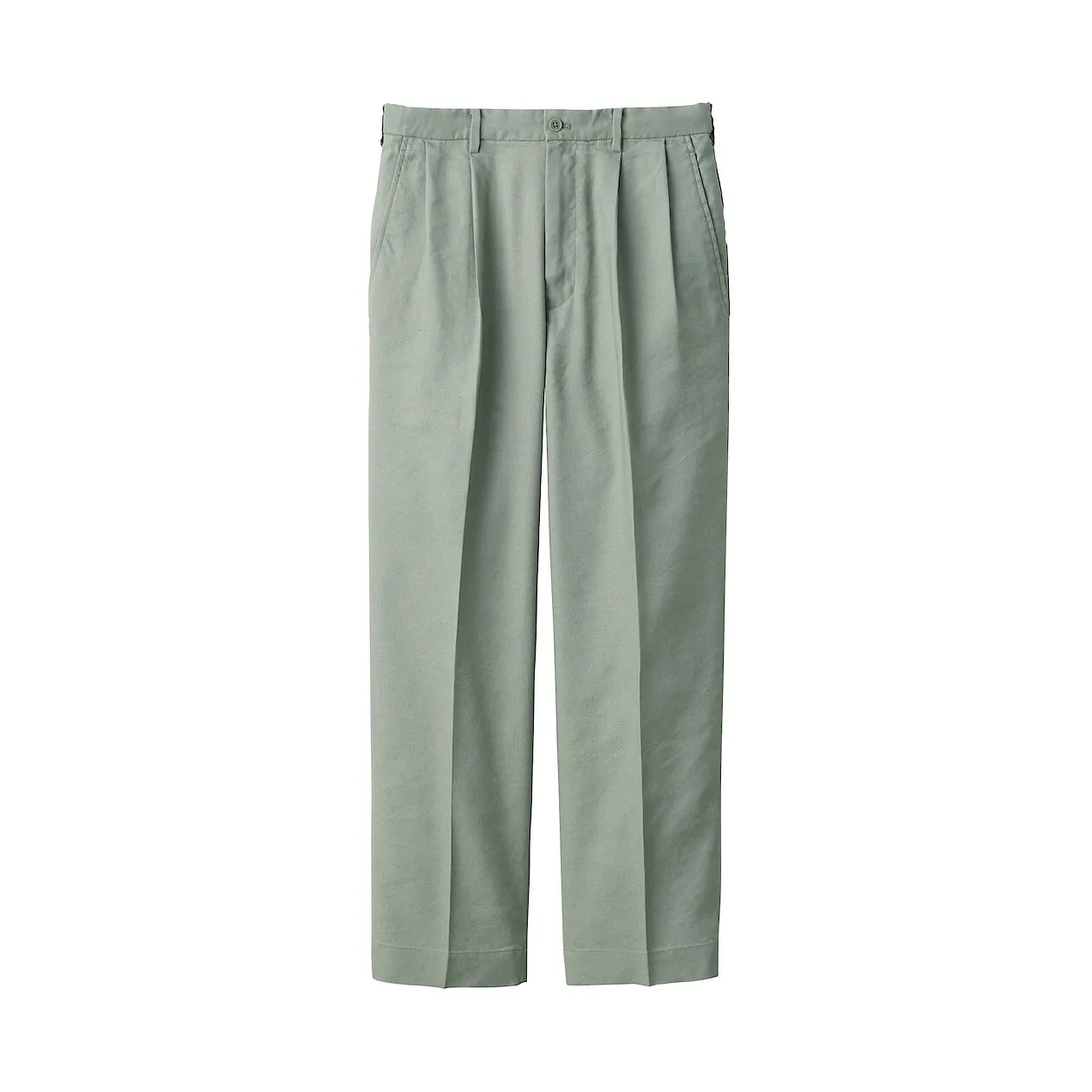 Hemp Blend Straight Leg Pants
