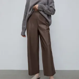 High Waist Straight Casual Pants Trousers