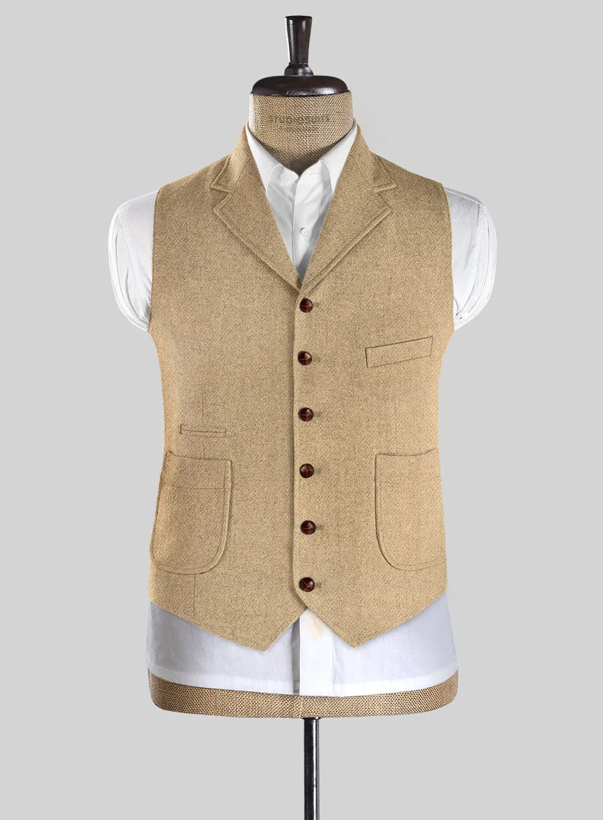 Highlander Sahara Beige Tweed Hunting Vest