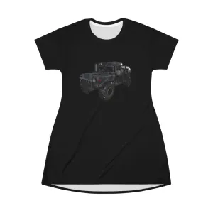 Hummer Vehicle All Over Print T-Shirt Dress