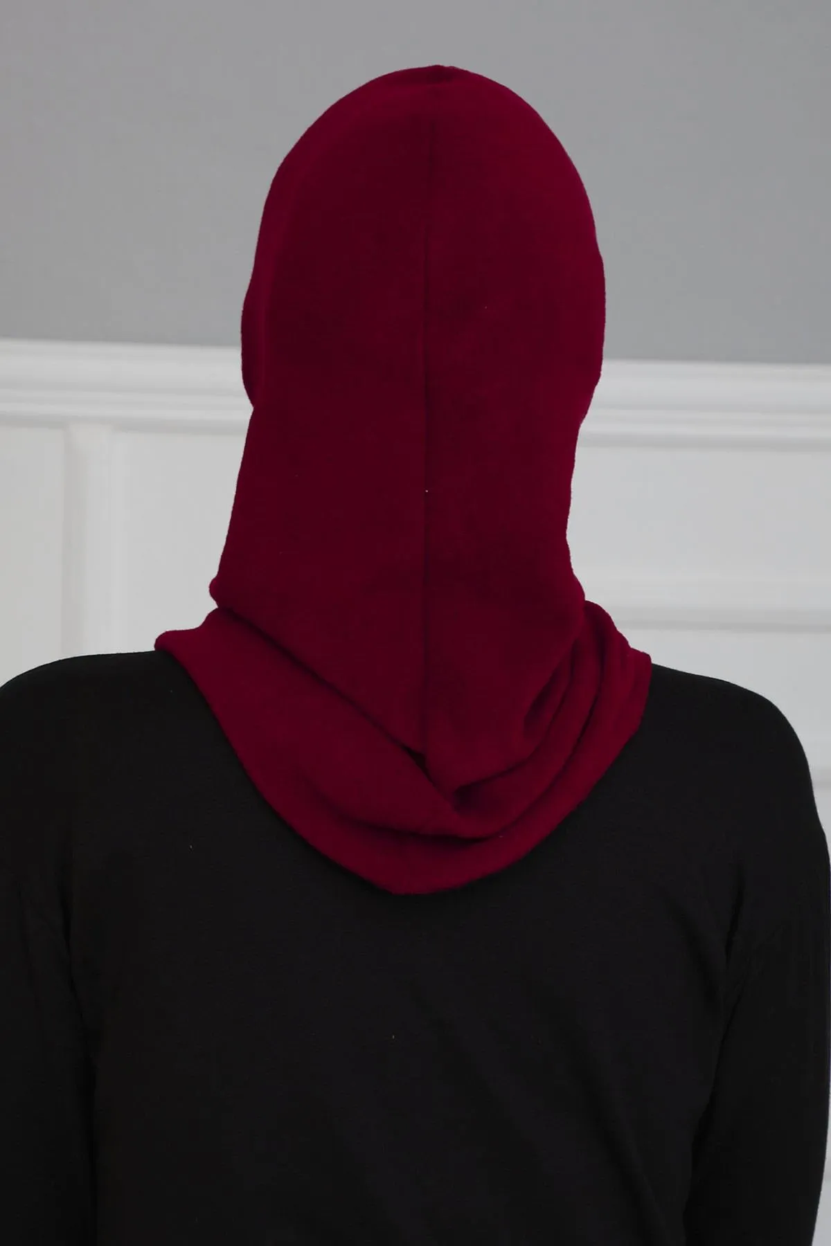 Instant Turban Fleece Lightweight Inner Bonnet Ninja Cap, Slip on Hijab, Balaclava Wind-Resistant Face Mask,TB-2P