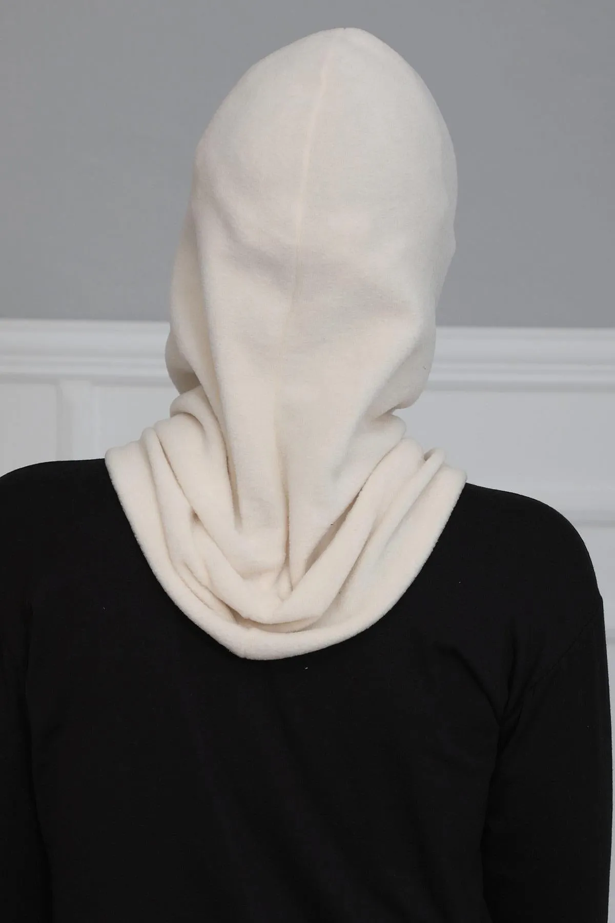 Instant Turban Fleece Lightweight Inner Bonnet Ninja Cap, Slip on Hijab, Balaclava Wind-Resistant Face Mask,TB-2P