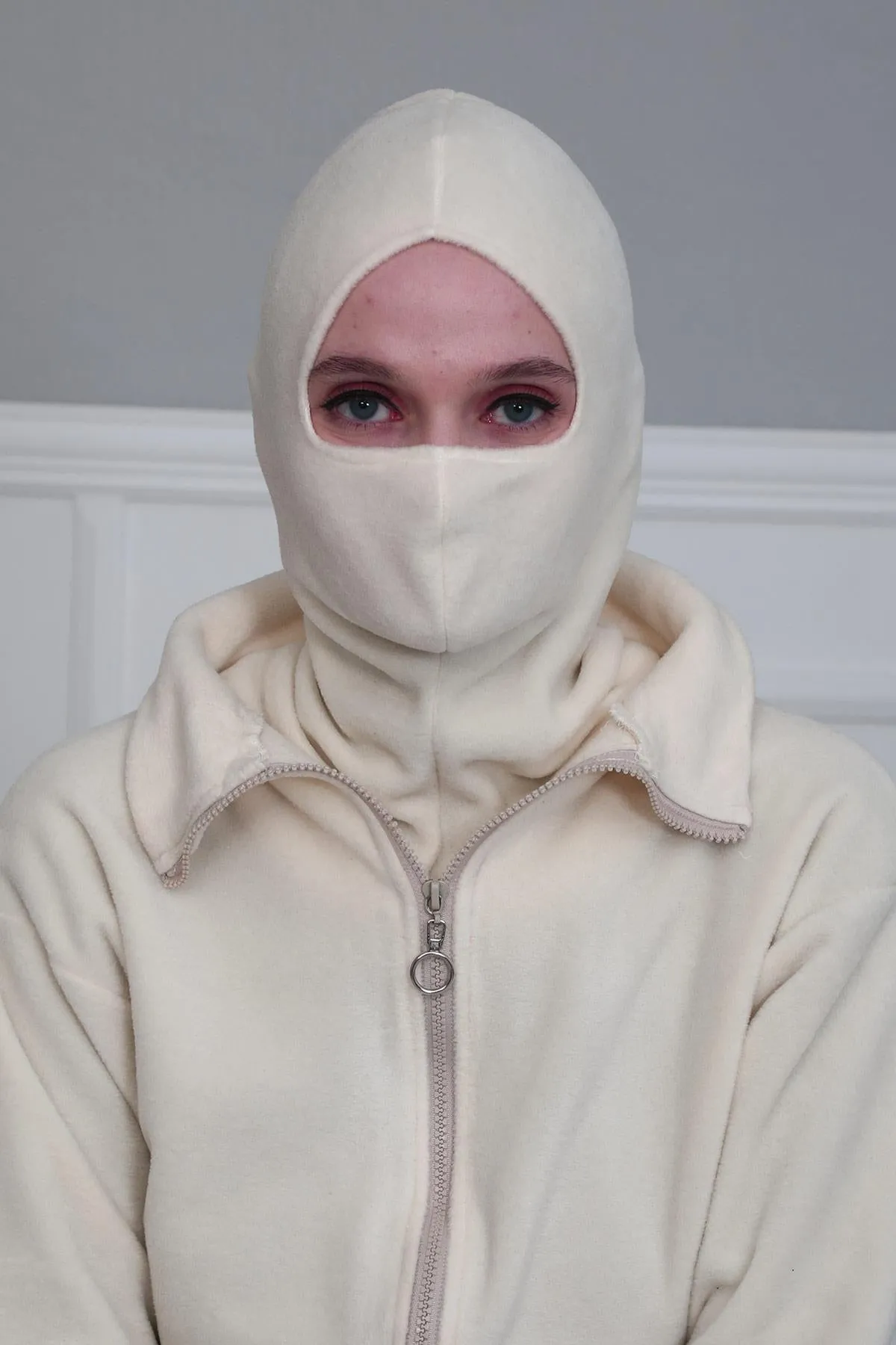 Instant Turban Fleece Lightweight Inner Bonnet Ninja Cap, Slip on Hijab, Balaclava Wind-Resistant Face Mask,TB-2P
