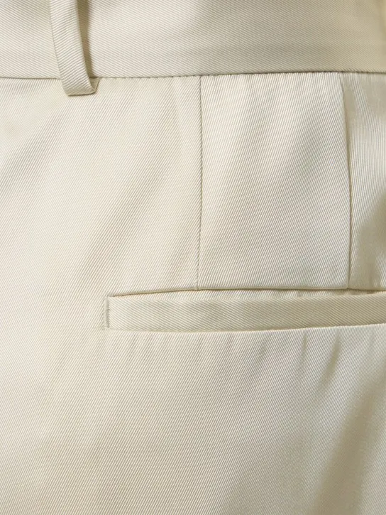 Jil Sander   Viscose &amp; silk twill wide pants 